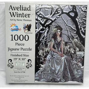 Suns Out 1000 Piece Nene Thomas Art Puzzle " Aveliad Winter " 19 x 30   No 67786